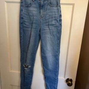 AE Curvy Highest Rise Jegging Light Wash